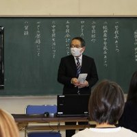 結城南中学校の入学説明会が開かれました