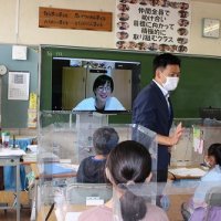 「ヤンゴン日本人学校・福島県社川小学校との３校６学年交流学習」