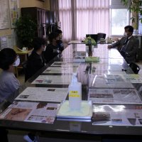 運動会の代表児童が校長室を訪問し･･･