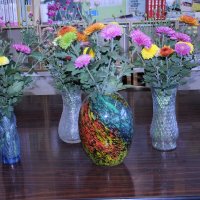 ○地域の方から花をたくさんいただきました。