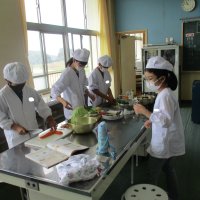 5年生　家庭科の授業