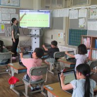 １年生　タブレット練習