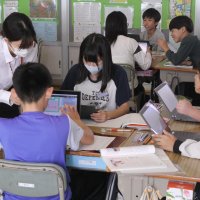 ＩＣＴ教育コーディネーター学校訪問がありました。