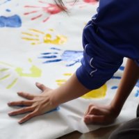 みんなで手形をとろう(６年生)
