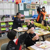 結城市制施行７０周年記念給食について