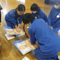 心肺蘇生法講習会・2年生