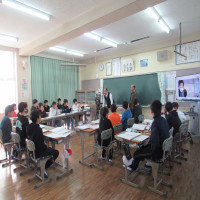 ６年生　結城南中学校とのオンライン学習