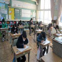 真剣な姿です。