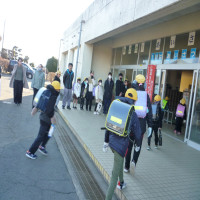通学班によるあいさつ運動（南宿、馬場北・南、その他）