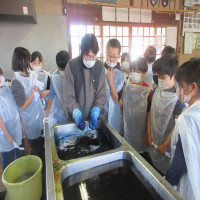 ３年生　校外学習（紬の里）
