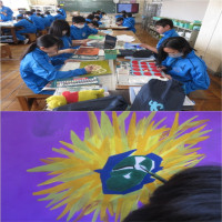 平面構成画（１年生）
