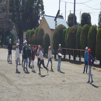 縦割り班遊びをしました。