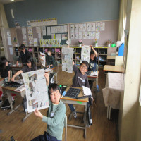 3年生　初めての毛筆