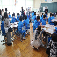 授業参観、学年懇談会