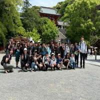 古都の歴史に触れる。鶴岡八幡宮に到着、グループ活動開始！