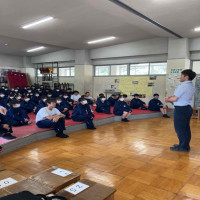 ３年生 学年集会を実施しました（修学旅行の振り返り・進路説明）