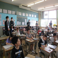 校長先生による算数授業
