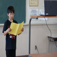 オンライン児童会発表「よりよい学校にするために」
