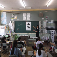 社会人による学習支援事業（書写）３年生