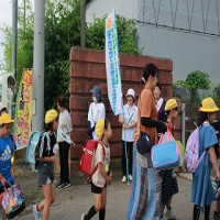第75回“社会を明るくする運動”におけるあいさつ運動